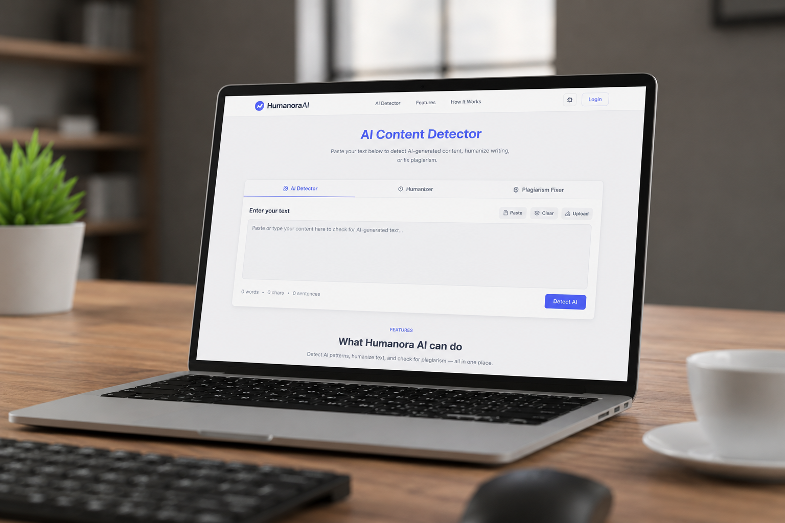Humanora AI – AI Content Detection Platform